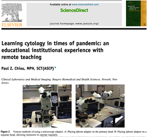 LabCam helps teaching pathology during COVID-19, new paper on Journal of the American Society of Cytopathology.